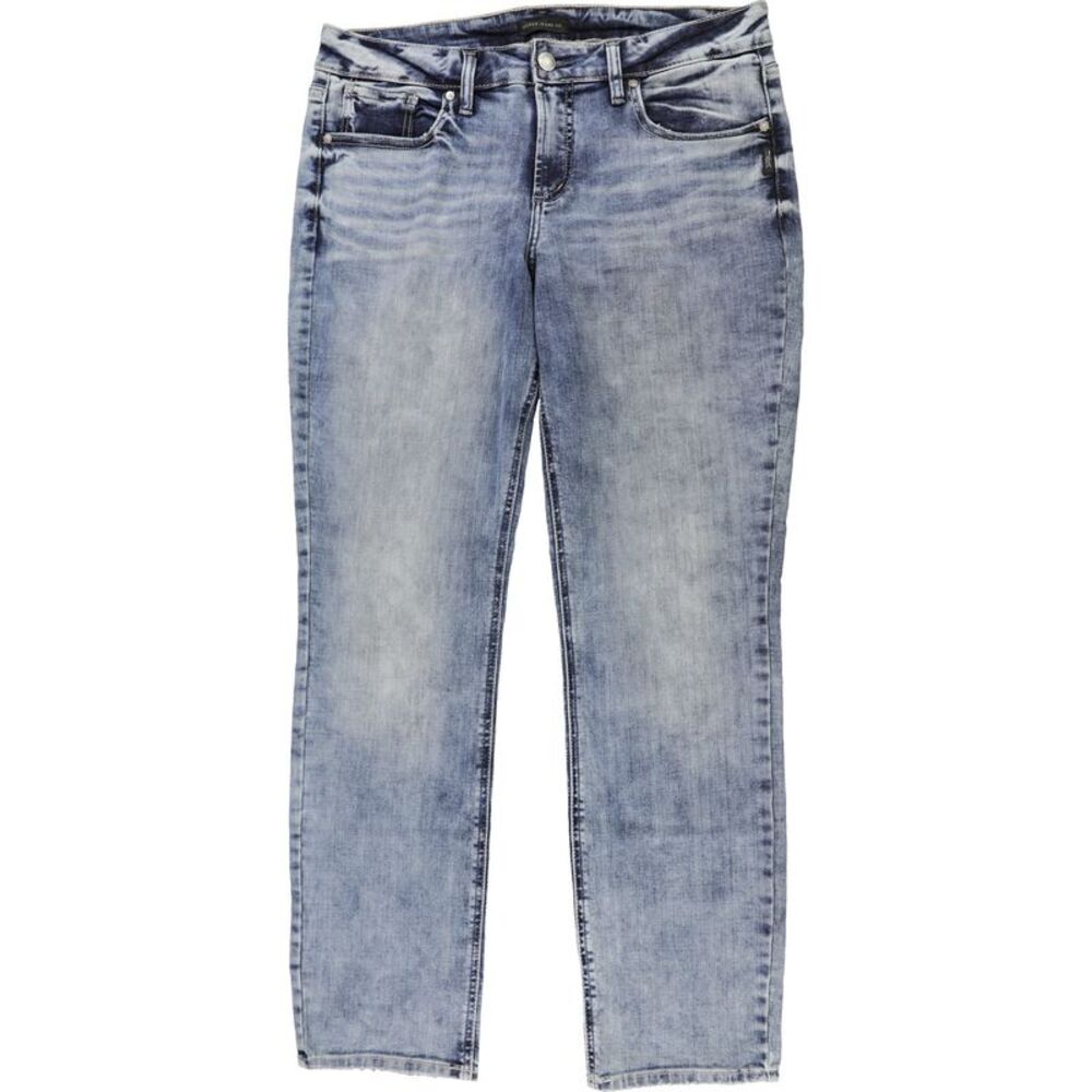Silver Jeans Womens Suki Mid Rise Straight Leg Curvy Jeans, NWT